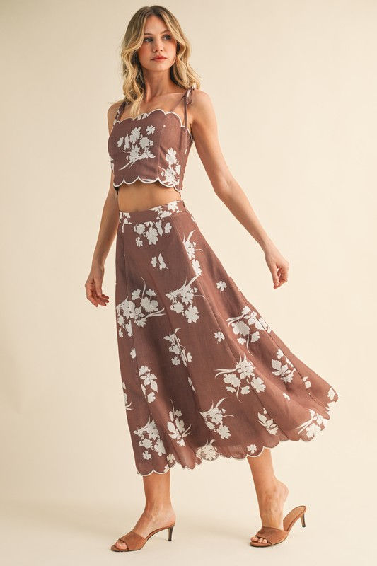 Miniatura: Lara Scallop Tio & Midi Skirt