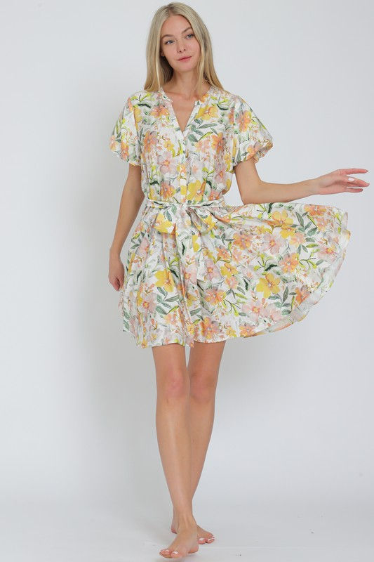 Miniatura: Keyla Short Bubble Sleeve Mini Dress