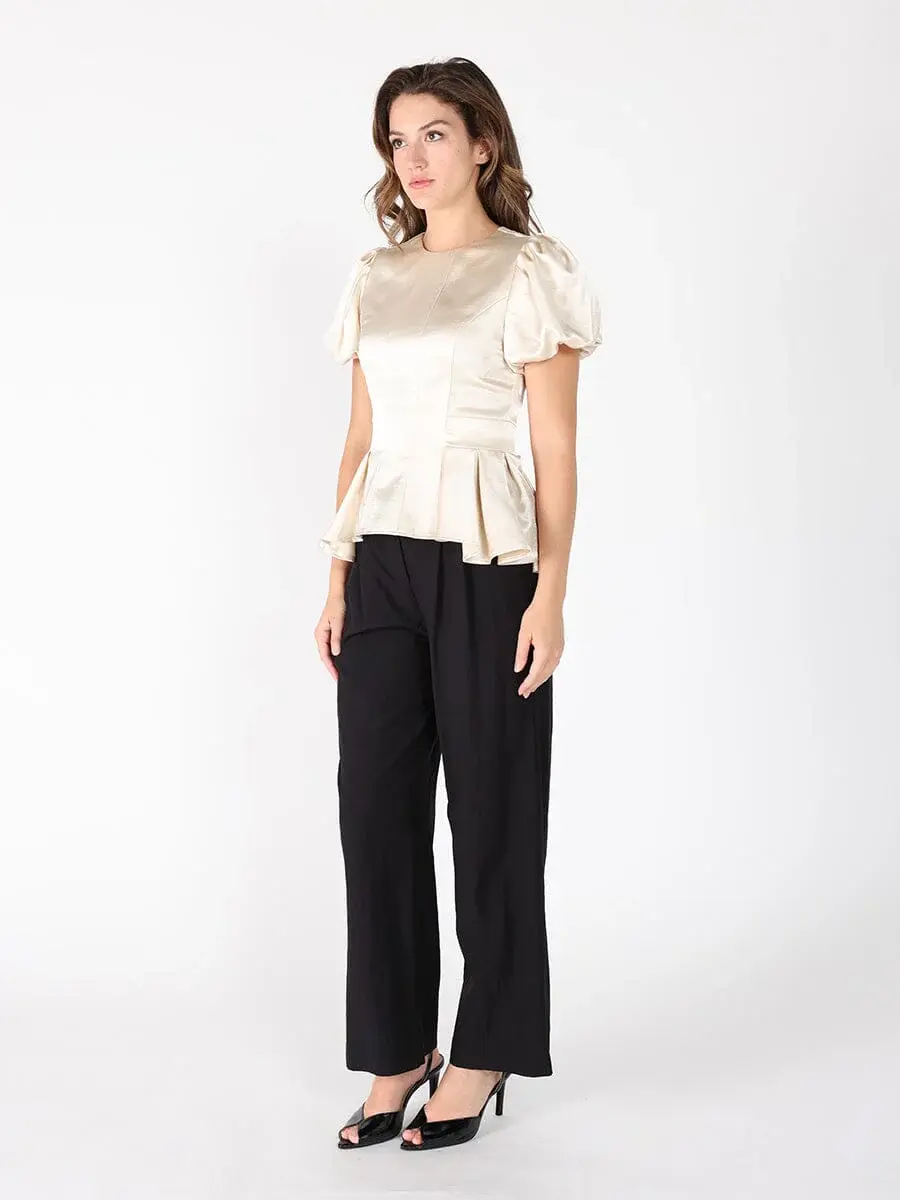 Miniatura: Ondina Puffed Sleeve Ruffle Top