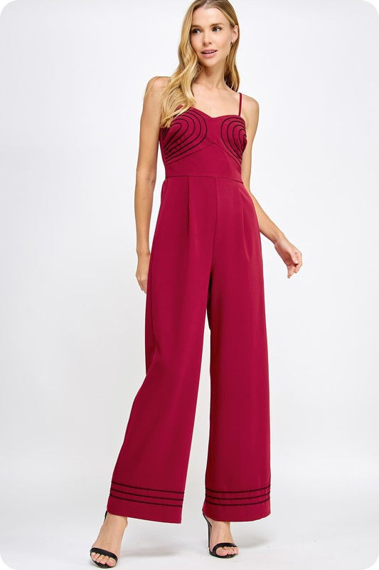 Miniatura: Sabrina Embroidery Sleeveless Jumpsuit
