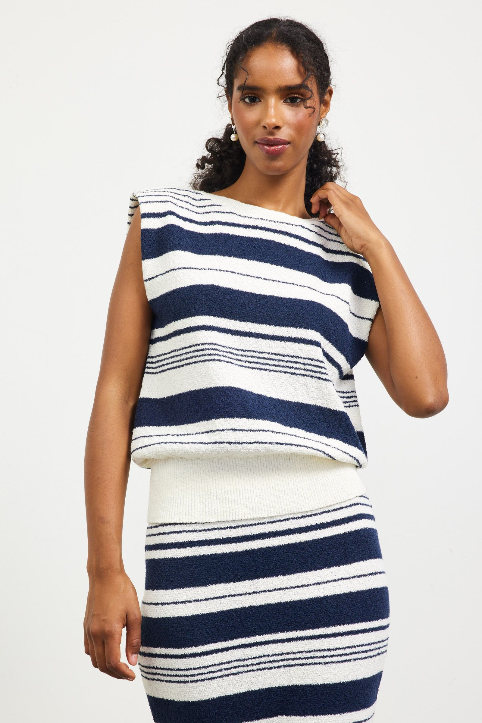 Sophia Multi Stripe Knit Tank Top