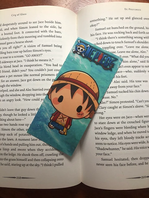 Luffy One Piece Bookmark Callieandra Cards