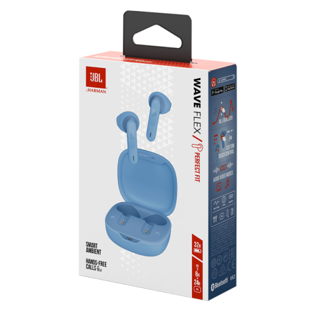 Miniature : Écouteurs Bluetooth JBL Wave Flex TWS - JBLWFLEXBLU  BLANC