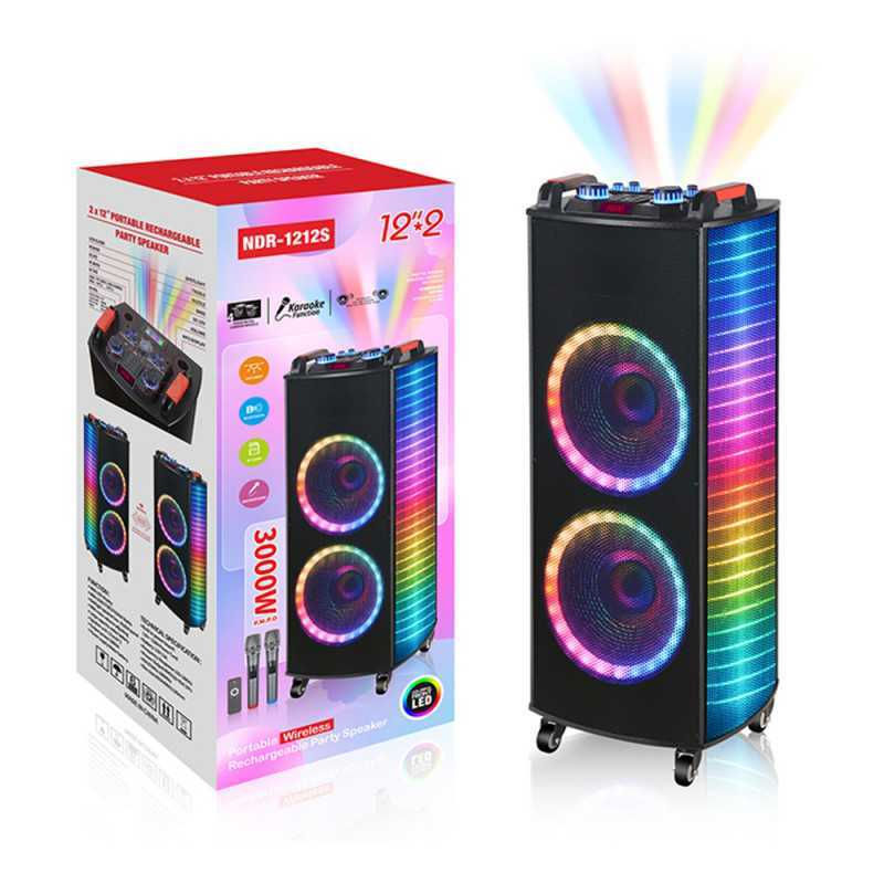Miniature : Enceinte Bluetooth Double Haut-parleur - 12 pouces 2000W
