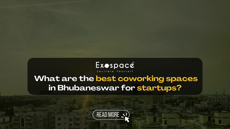 Exospace offers the best coworking spaces in Bhubaneswar for startups.