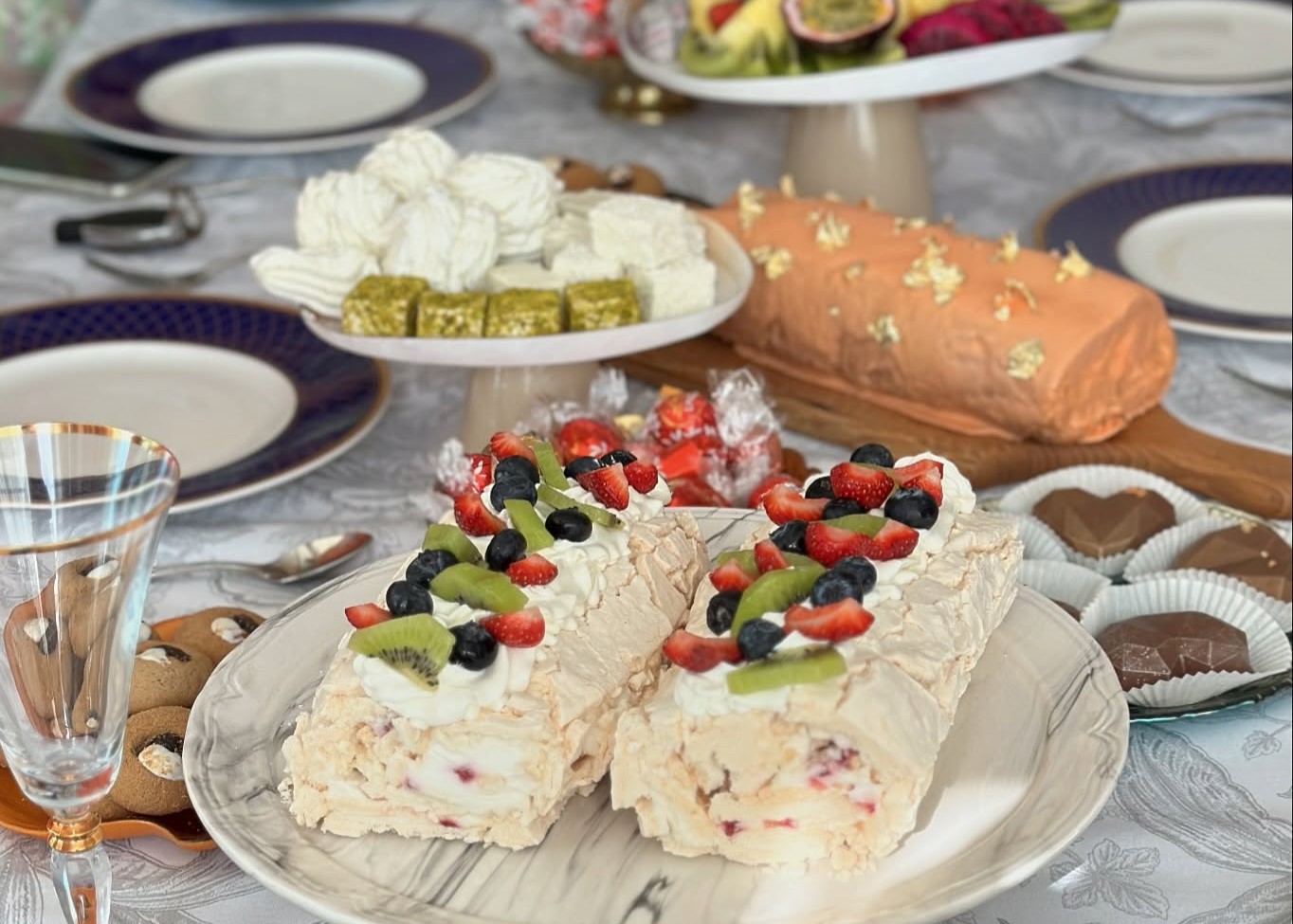 Arranged Food and Objects