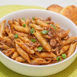 ★Pork with Jack Daniels Sauce Pasta