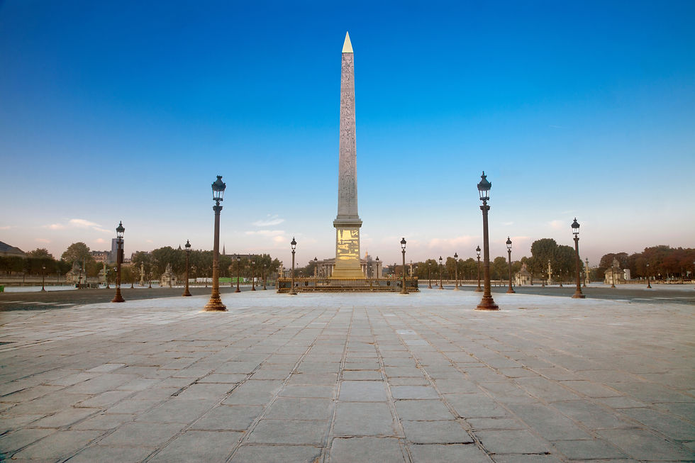 L'obélisque de la place de la concorde à Paris