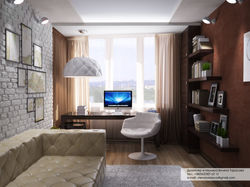 dizajn-interera-kabinet-sovremennyj-stil-modern-minimalizm-loft-terrakotovyj-dek