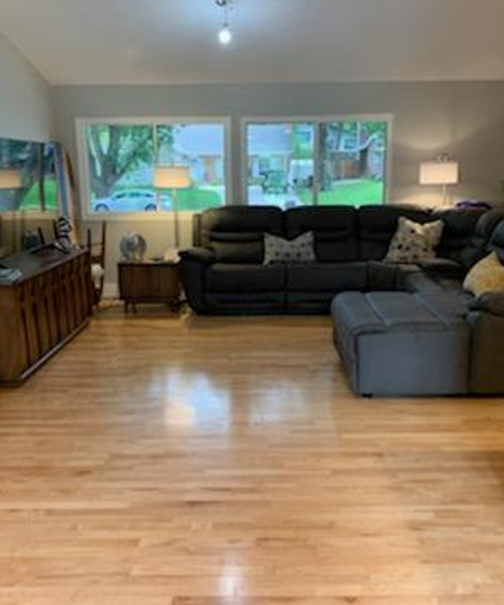 Remodeled home interior completed by Clover Remodeling in the Lincoln area