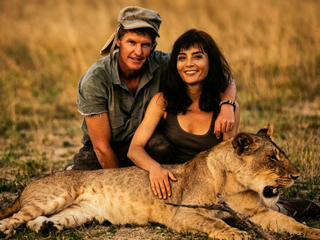 Gillian van Houten and her partner John Varty