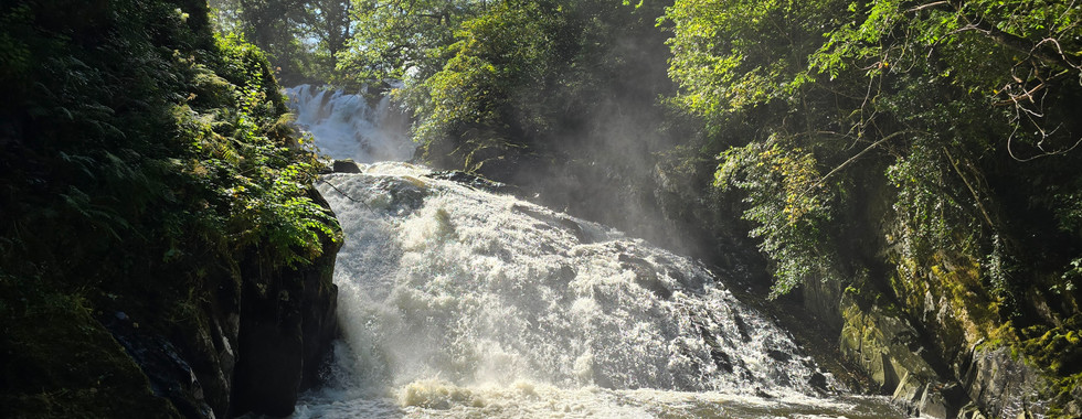 Bottom of waterfall at Swallow Falls