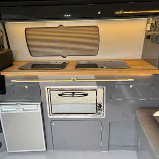 kitchenette unit in campervan