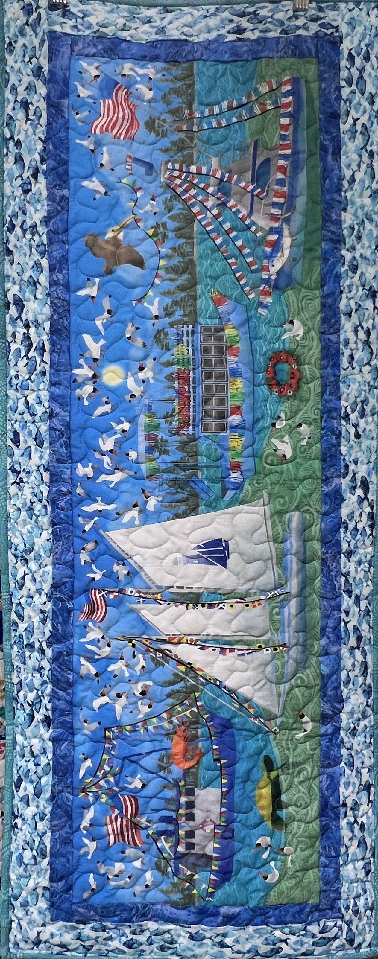 4_Blessing of the Fleet, Table Runner, 17” x 47”