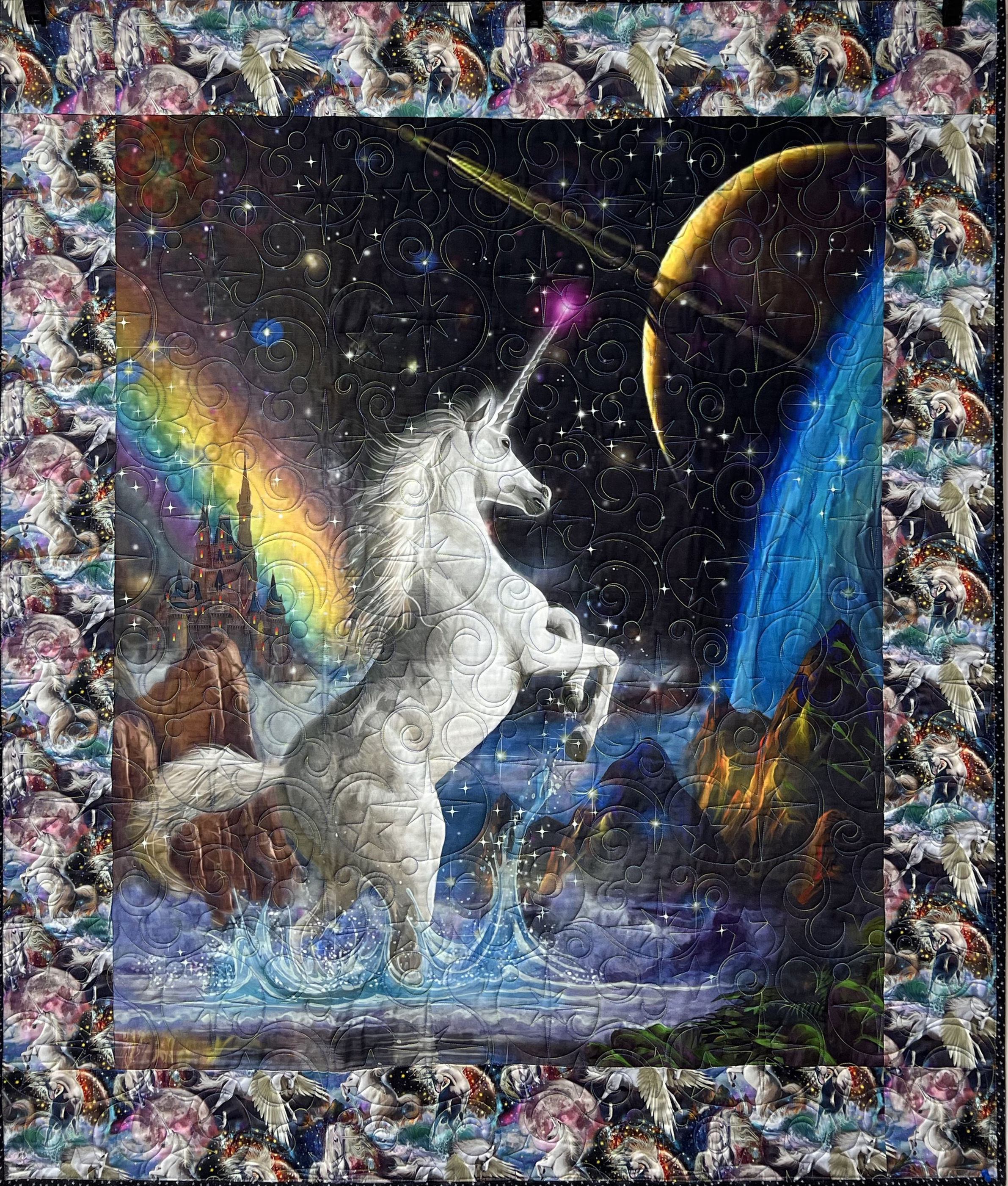 Unicorn, Child, 45” x 54”