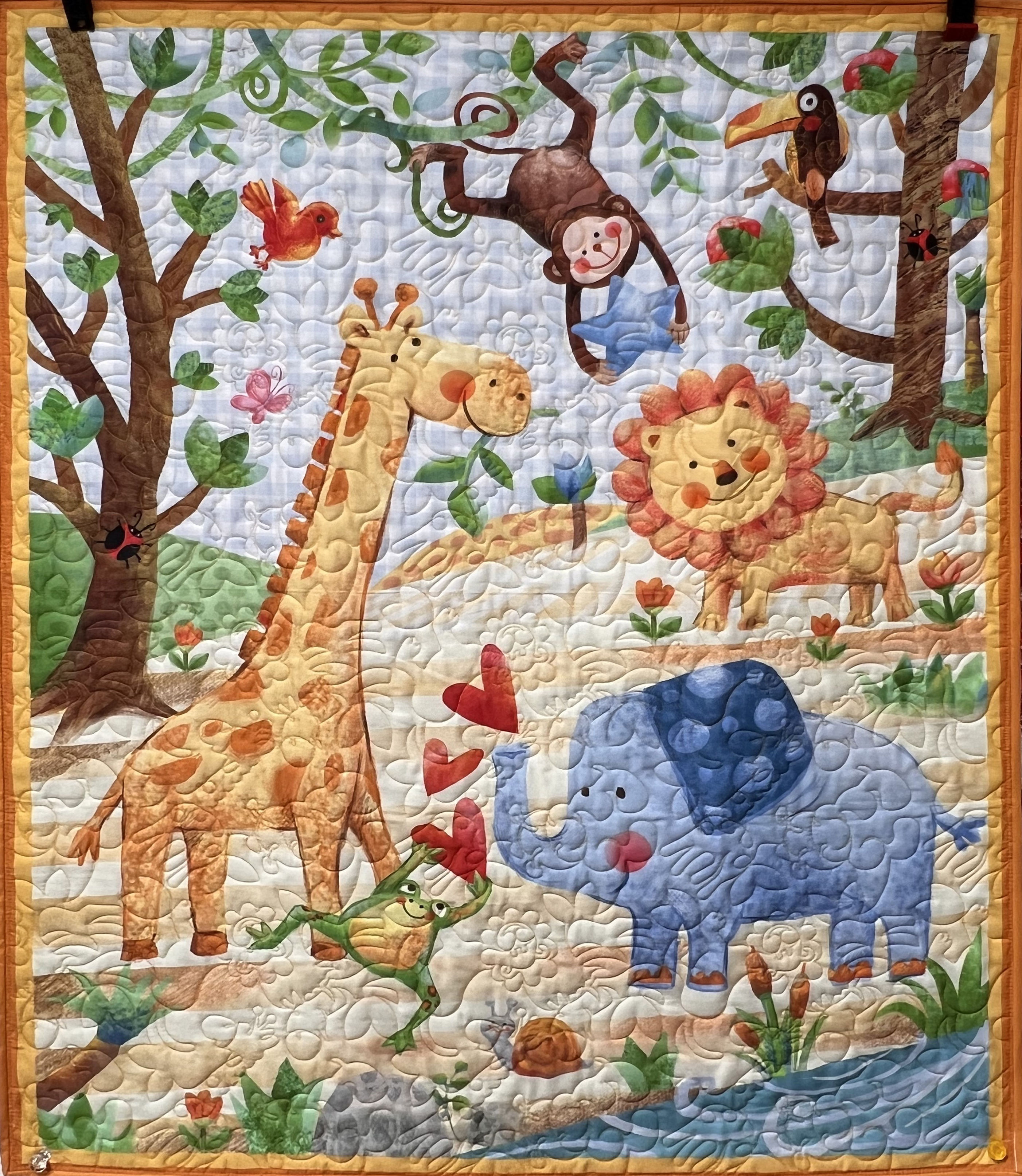 Wee Ones Jungle (Animal Crackers), Crib, 34” x 44”