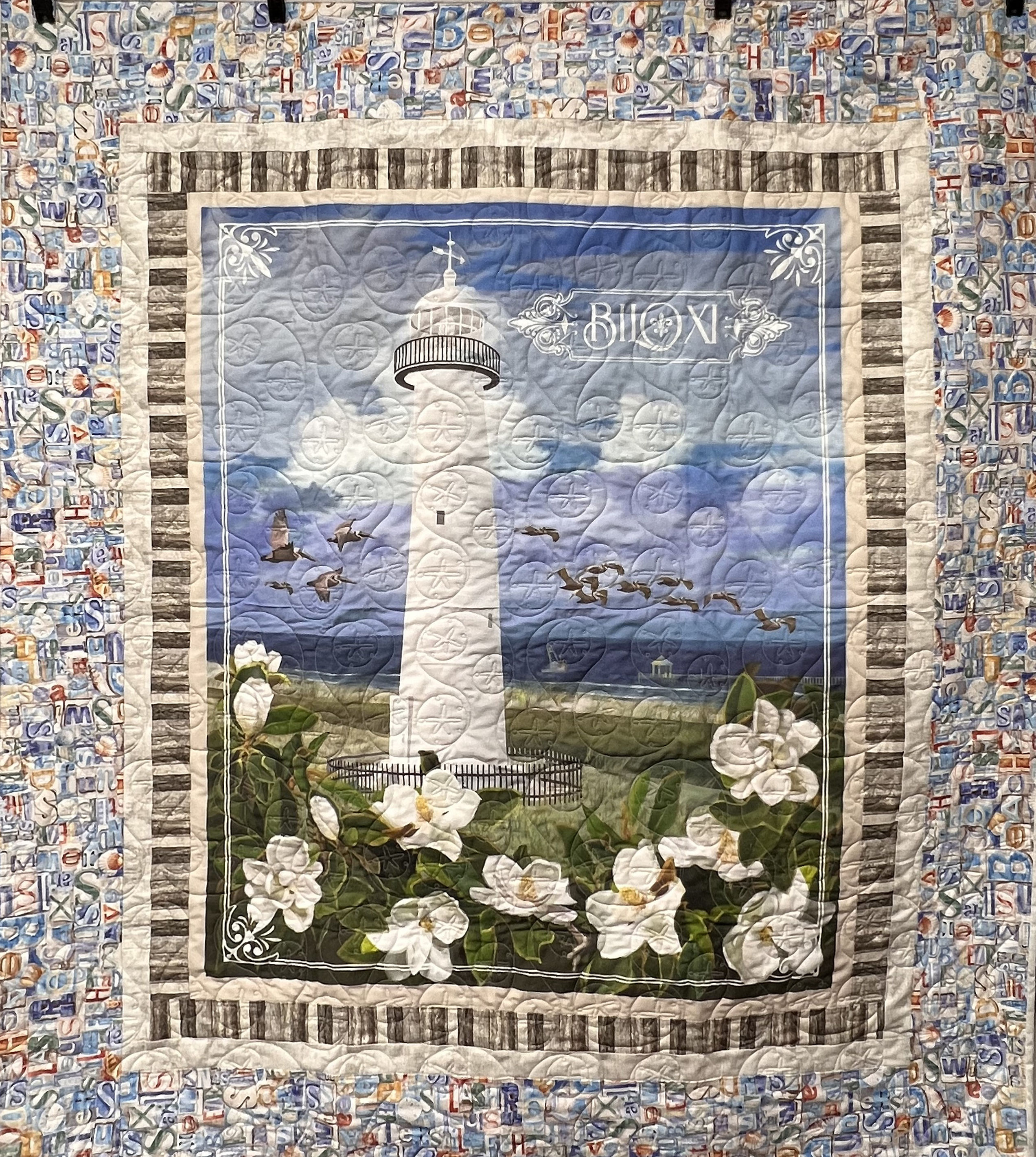 Biloxi Lighthouse, Lap, 52” x 58”
