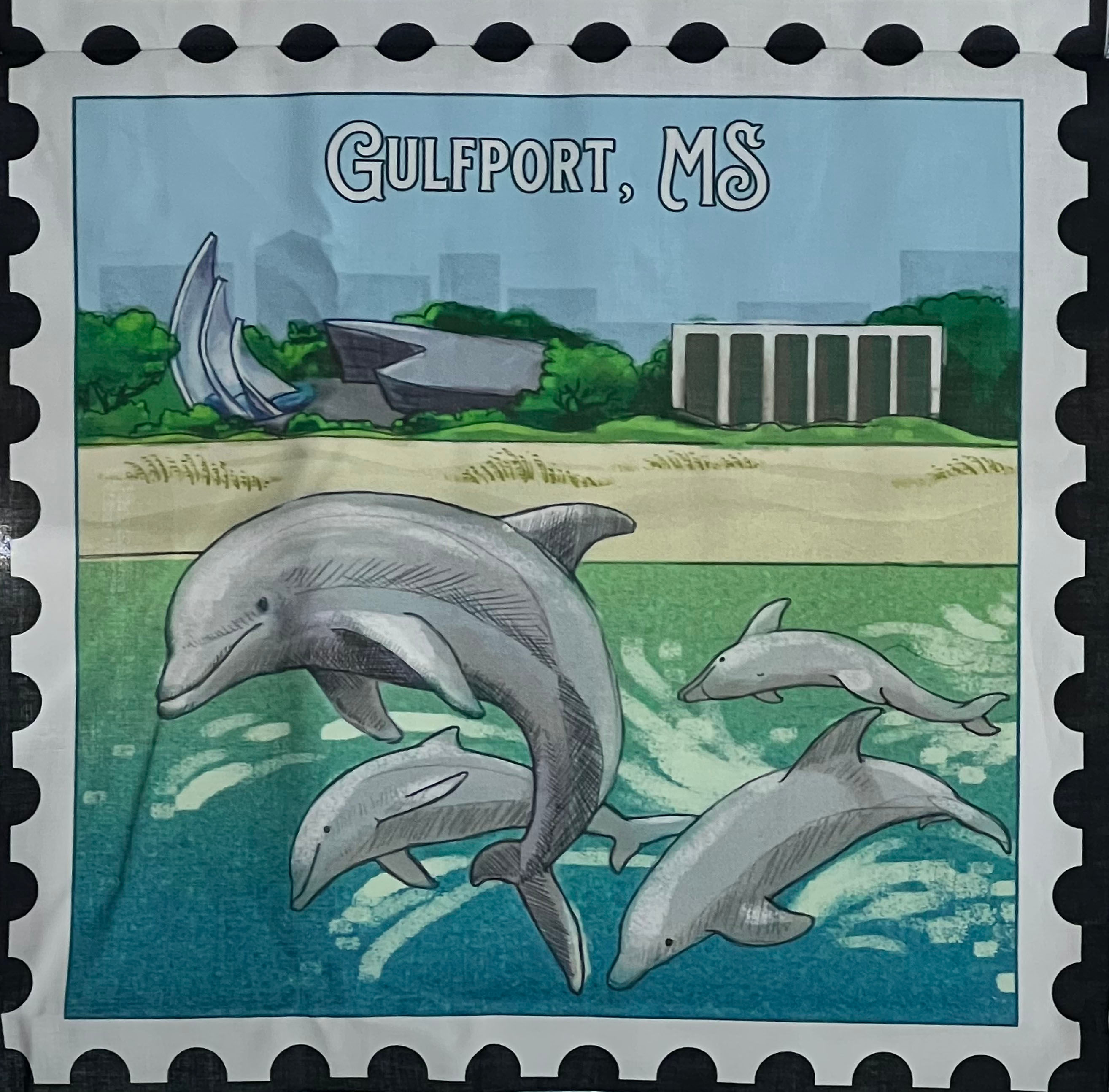 Gulfport Dolphins Mini Panel