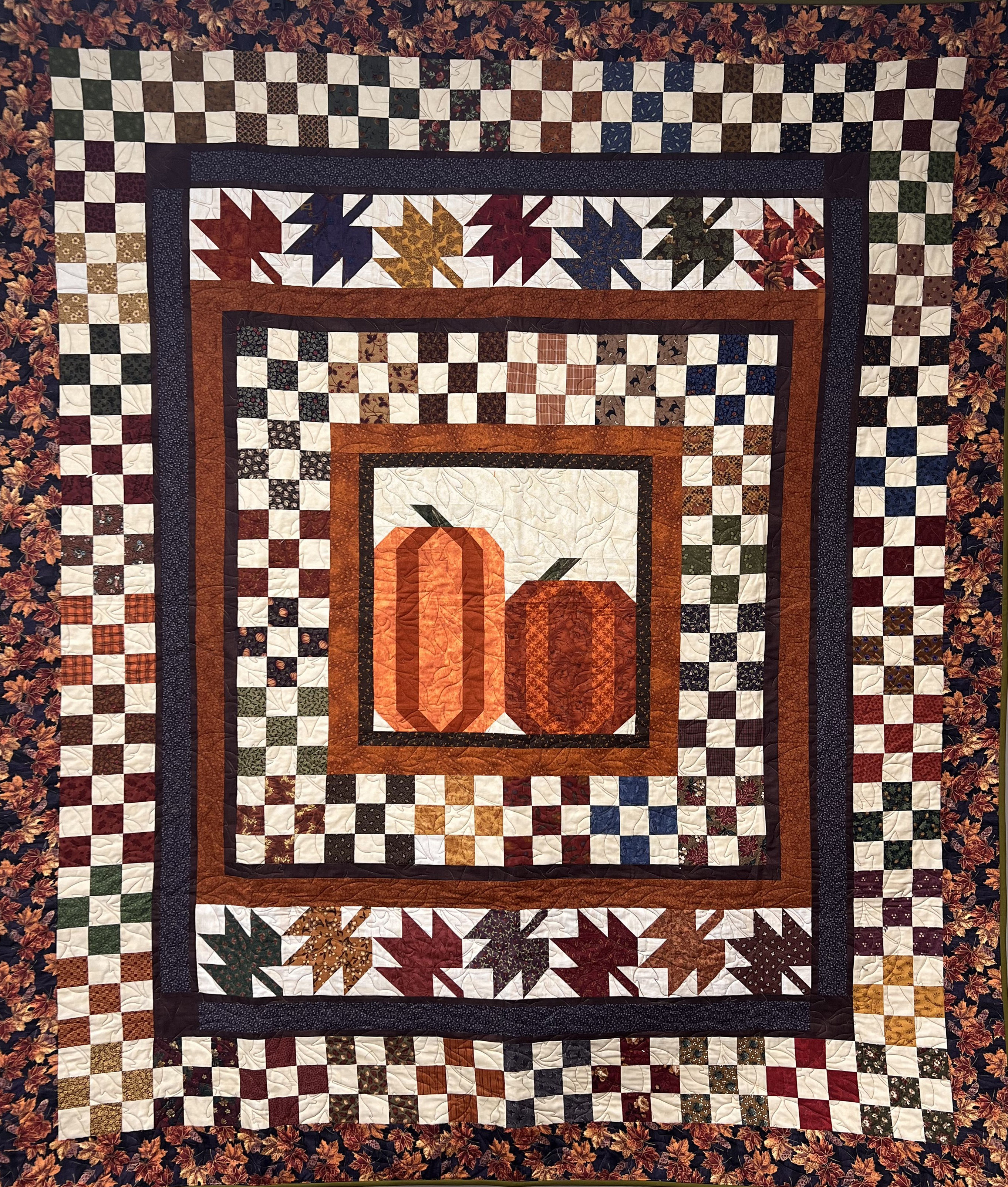 Big Ol’ Pumpkins, Full, 68” x 80”