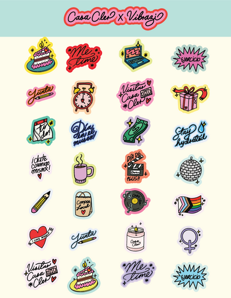 Sticker Sheet - Vibrazi x CC