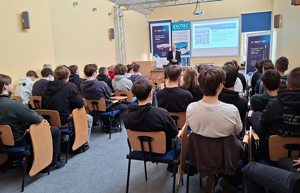 Spotkanie z Zespole Szkół Łączności w Poznaniu z uczniami zainteresowanymi automatyką i robotyką