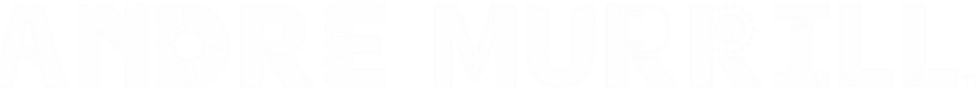 andre murrill, andre murrill logo, murrill logo, andre logo, tm, logo tm, trademark, andremurrill.com, musical letters, music logo, white logo,