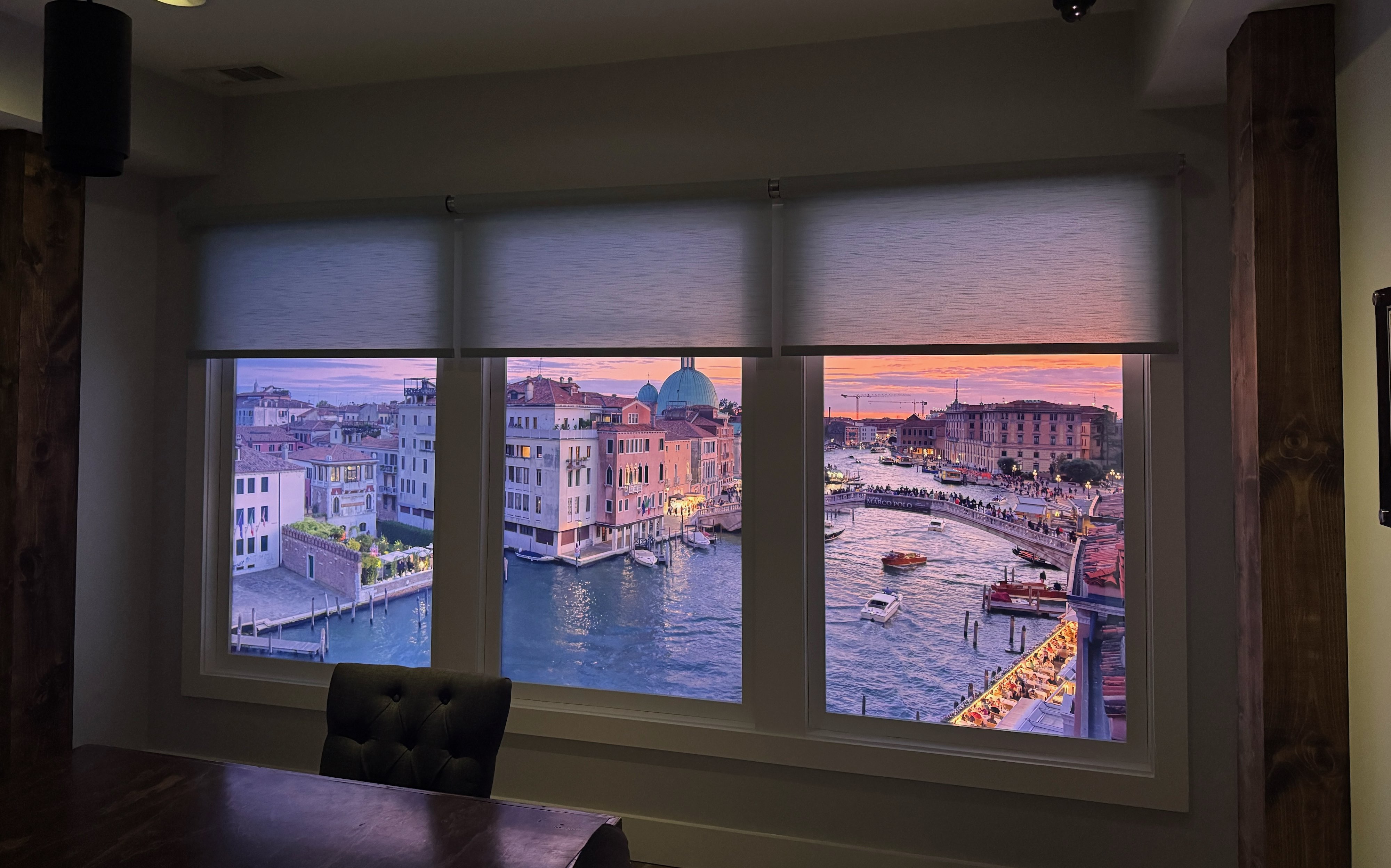 LiquidView 8K digital virtual window in a modern home