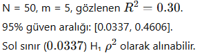 Örnek 4 – Güven Aralığından Etki Büyüklüğü