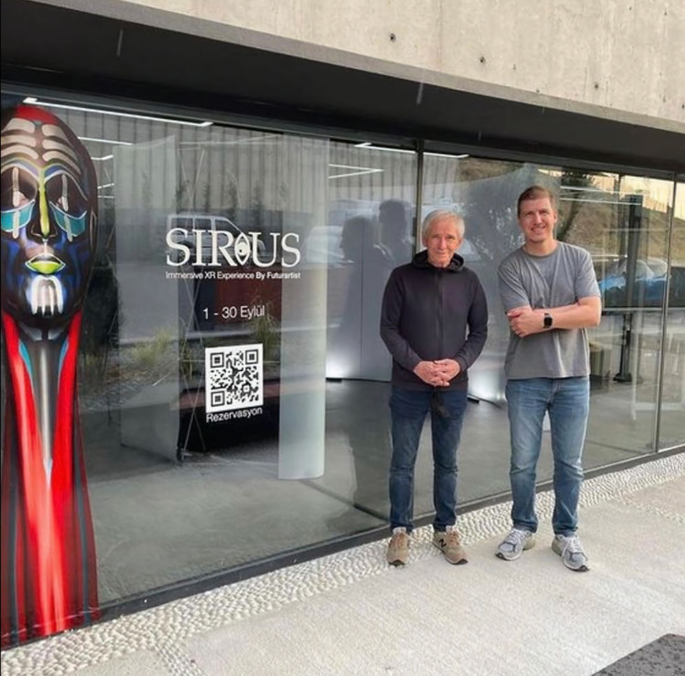 Kadir Köymen, Hayrettin Karaerkek, Opening day of Sirius Gate Exhibition