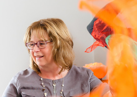 Anna Smith of Heart Song Healing during a session