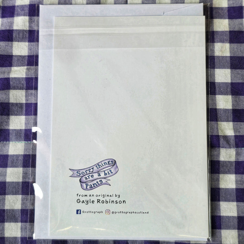 Thumbnail: Sorry Things are a Bit Pants greetings card
