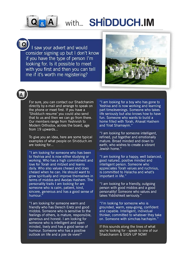 articles shidduchim modern orthodox shidduch resume