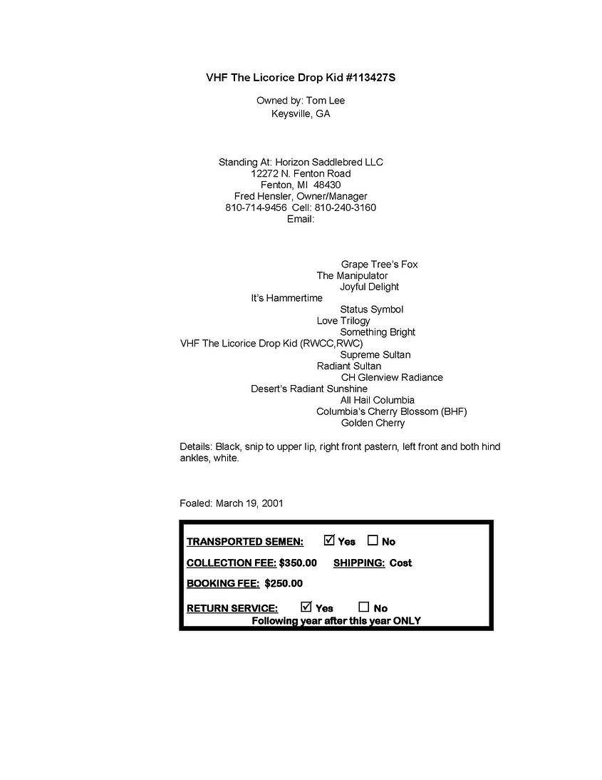 VHF The Licorice Drop Kid