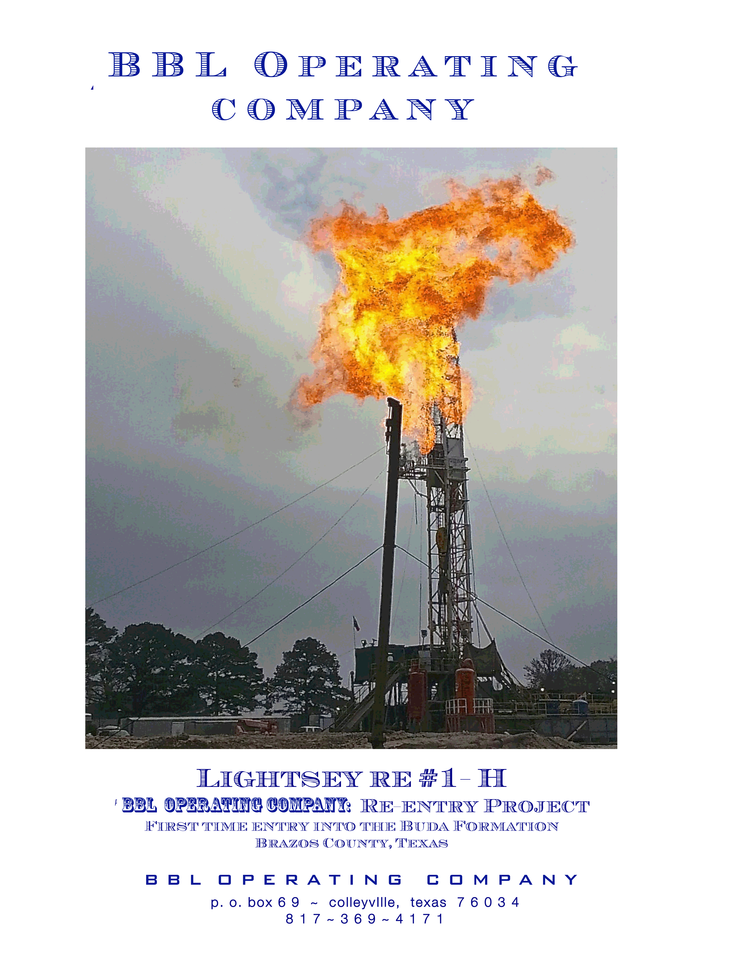 BBL Operating Company, BBL Operating, BBL, BBL Oil, Lightsey, Robertson County, TX