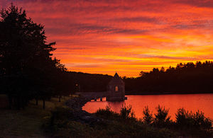 Sunset at Saville Dam, CT
