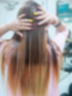 Hair Style with Nail Art