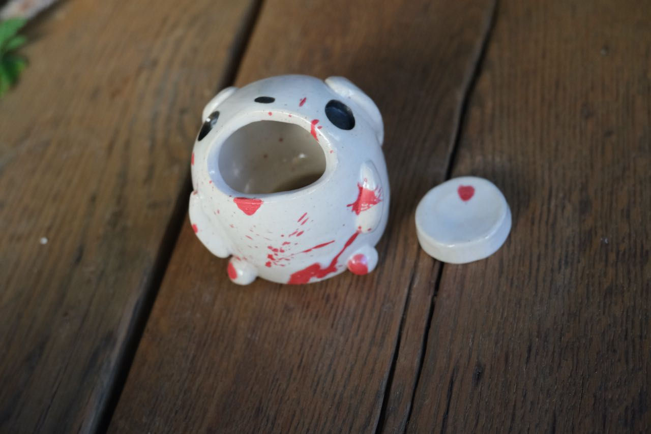 Murder Rabbit cone incense burner