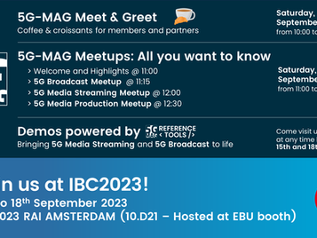 5G-MAG at IBC2023!