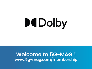 5G-MAG welcomes Dolby as new member