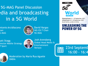 23.09.2021 - 5G-MAG Panel Discussion at 5G World