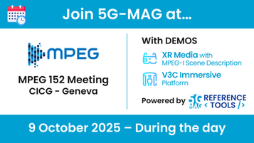 9.10.2025 - Demonstrators at MPEG 152 Meeting in Geneva