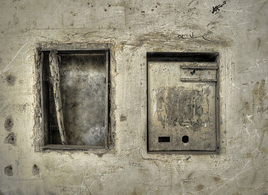 a neglected letter box