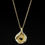 Miniaturbild: BERLINER WAND-GOLDANHÄNGER 14K - RUND - TRANSPARANT