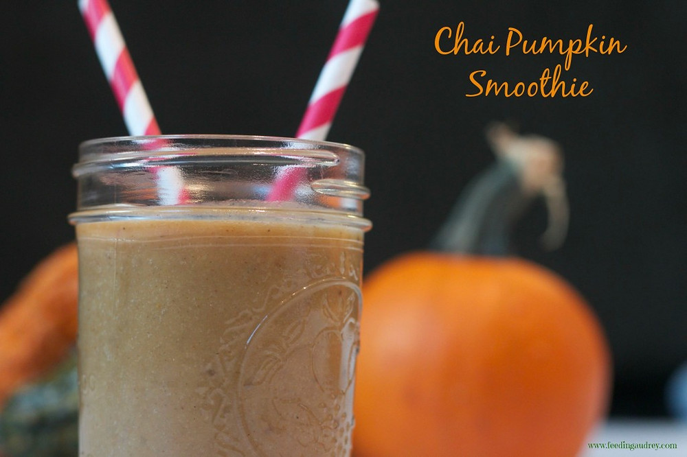 Chai Pumpkin Smoothie www.redkitchenette.com