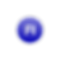 Blaues Symbol mit den Buchstaben "FI"