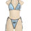 Thumbnail: Weird Puss Beach Vacation 3Piece Set Women Letter Print Sexy Summer Bra+Bandage 