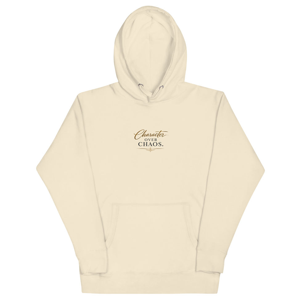 Thumbnail: Character Over Chaos Hoodie – Premium Motivational Streetwear | Lorsy