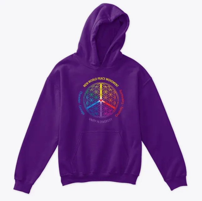 Thumbnail: New World Peace Movement | Kids Classic Pullover Hoodie