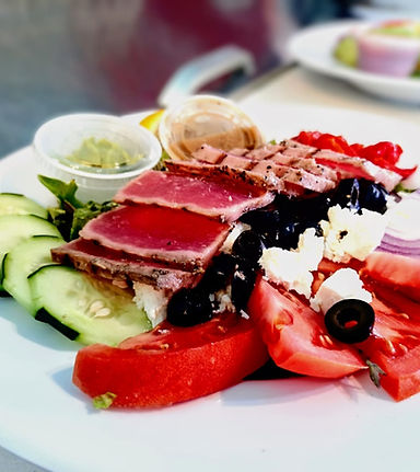 Tuna salad with a view