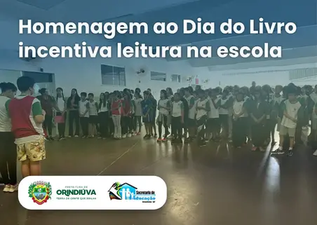 Homenagem ao Dia do Livro incentiva leitura na escola